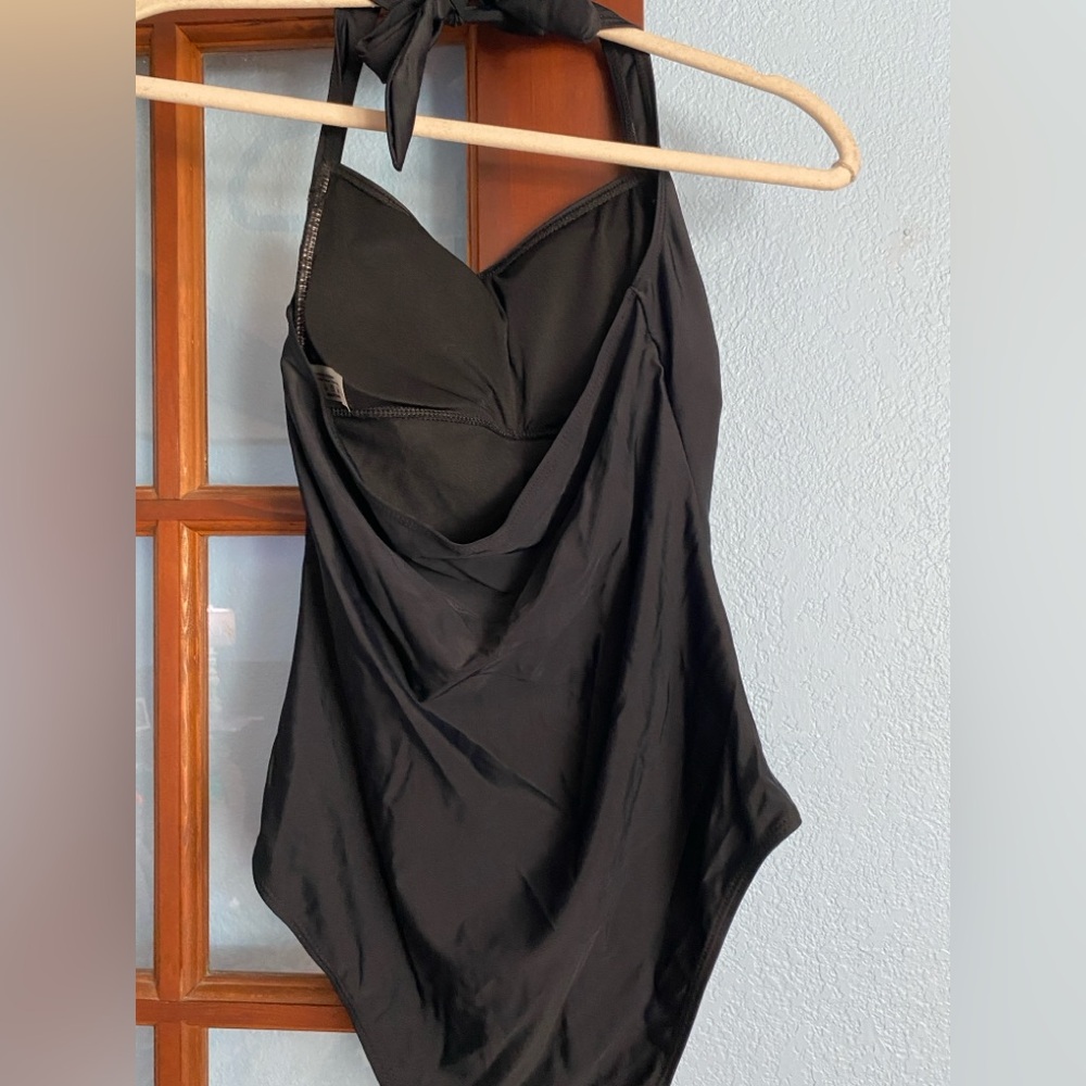 Classic Black One-Piece Swimsuit - Picture 2 of 3